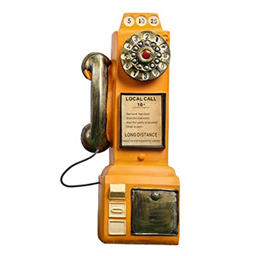 Téléphone rétro rotative vintage et modèle décoratif pour comptoir de café
