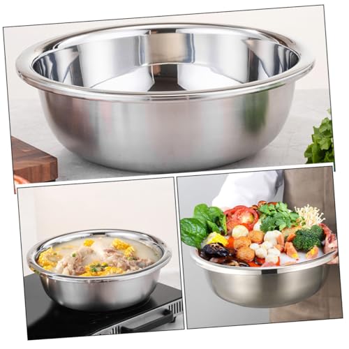 Tazón Grande de Acero Inoxidable para Cocina Multiuso miniatura 6