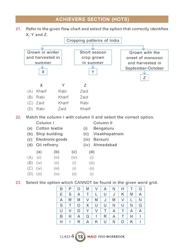 Image of MTG International Social-Studies Olympiad (ISSO) Workbook Class 4 - Chapter-wise MCQs with Achievers Section - SOF Olympiad Books For 2026-27 Exam