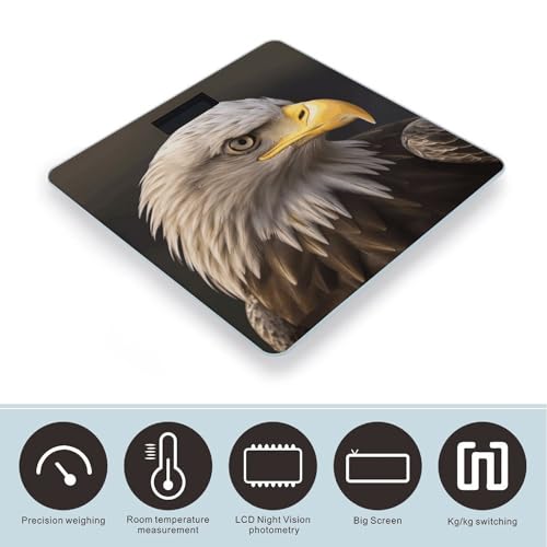 Báscula digital para baño con superficie de vidrio templado miniatura 3