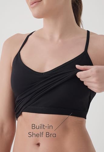 Pact Organic Cotton Women's Everyday Shelf Bra Cropped Camisole4