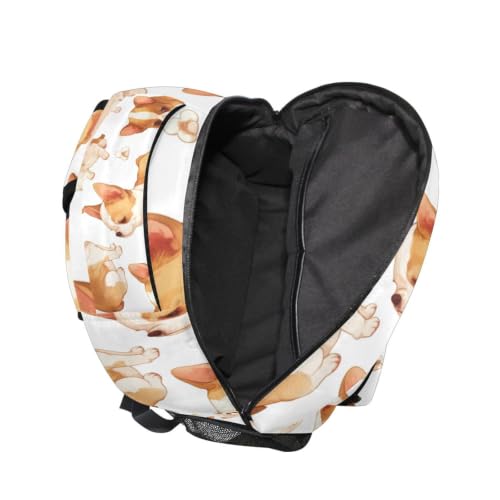 Cartable école petits chiens marron mignon pour protéger l'ordinateur ados - 5