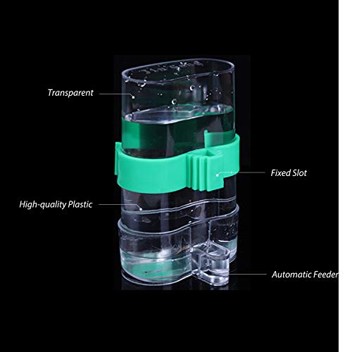 Nishore Alimentador automático de pássaros para gaiola Dispensador de alimentos secos Alimento de se