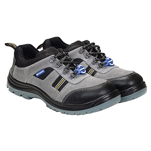 Neosafe Run-X A2009_7, ISI Marked Sports Safety shoes with Steel Toe (Grey-Size 7)