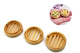 6 miniaturas mixtas de bambú Dim Sum hechas a mano pequeña decoración de alimentos casa de muñecas suministro en miniatura