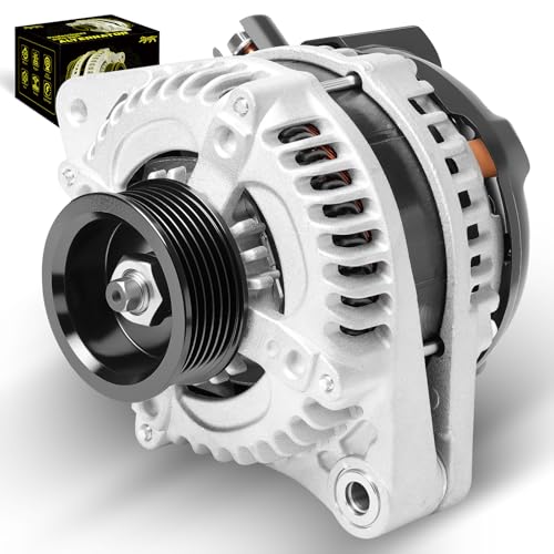 Oktiger Upgraded Alternator for Honda Odyssey 2005 2006 2007 3.5L Pilot 2005-2008 3.5L for Ridgeline 2006-2008 3.5L for Acura Mdx Rl Tl 12V 130A Clockwise 6-Groove Pulley OE 31100-RDJ-A01