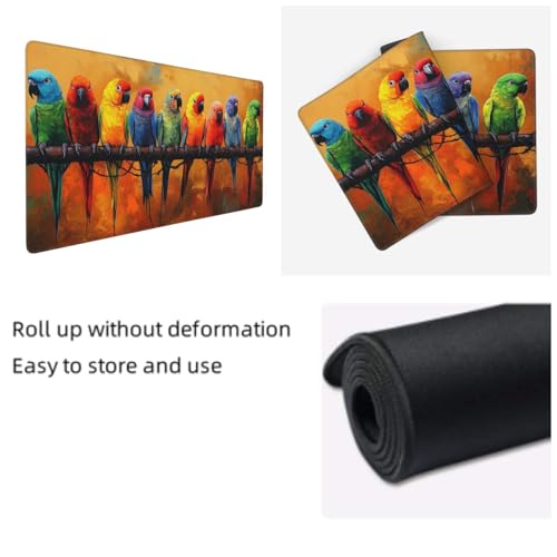 Alfombrilla de escritorio de gran tamaño con superficie impermeable texturizada 5