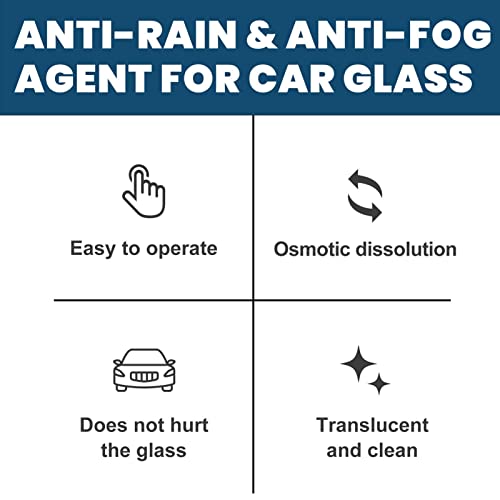 Spray anti-nevoeiro para carros,Spray de vidro autodesembaçador - Agente de revestimento de filme de