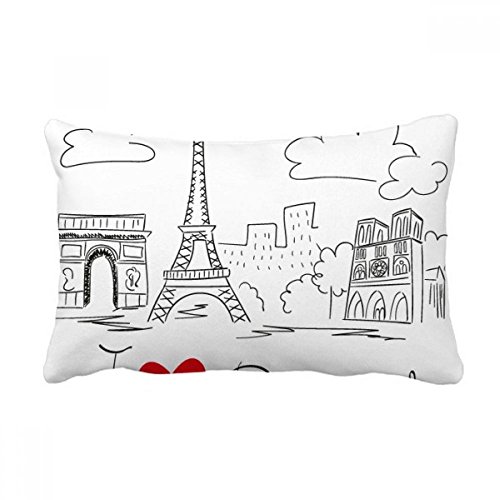 Coussin Paris France Tour Eiffel, cadeau de décoration idéal - 2