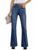 EMMIOL Women Flared Jeans Mid-High Waist Jeans Stretch Bell Bottom Denim Pants