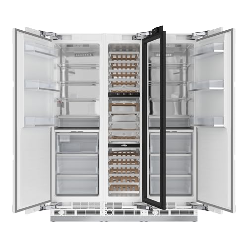 Image of KoolMore Reserve Panel Ready Column 24 in. Refrigerator, 18 in. Wine Cooler and 24 in. Freezer Combo with Water and Ice Dispenser, ETL Listed, Energy Star