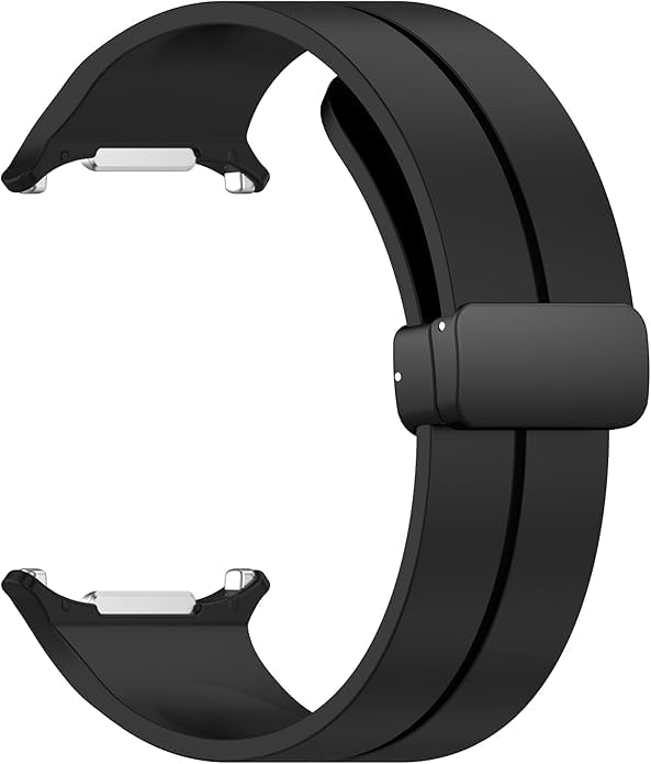 Meyaar Compatible for Samsung Galaxy Watch 7 Ultra Band 47mm, Silicone Sport Strap With Magnetic Buckle Replacement Accessory Women Men Fit for Samsung Galaxy Watch Ultra Band (Black) (B0DC4SK3F8) Amazon Price History, Amazon Price Tracker