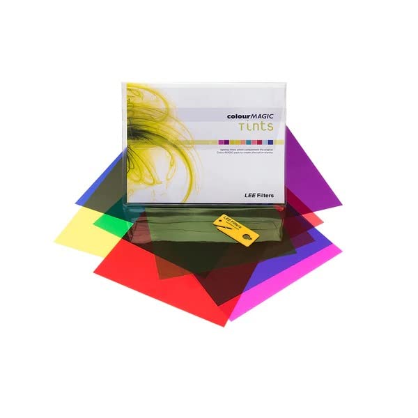 LEE Filters Colour Magic Tint Pack Lighting Gel Filter Pack, 250mm x 300mm, Contains 12 Colours