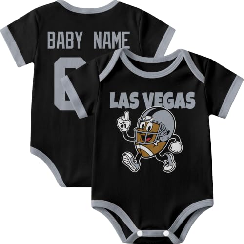 Image of KREDE Baby Clothes Custom Short Sleeves for Baby Boy Gifts | Custom Bodysuit with Number Name Gifts for Baby
