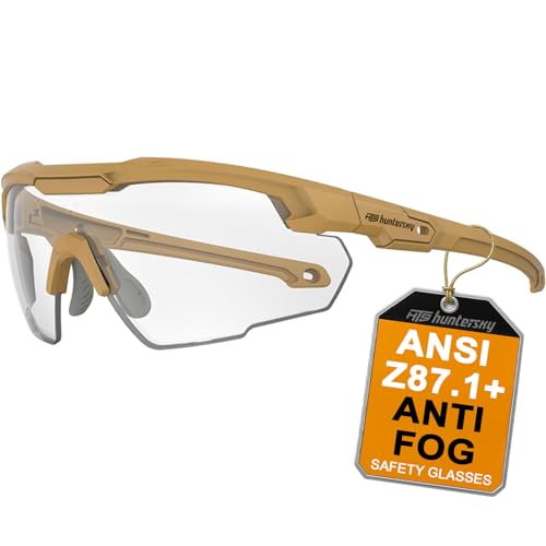 HTS HUNTERSKY Ballistic Tactical Shooting Glasses ANSI Z87+ UV400 Protective Eyewear