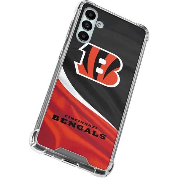 Skinit Clear Phone Case Compatible with Galaxy A13 5G - Officially Licensed NFL Cincinnati Bengals Design