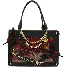 Y2K Gothic Labyrinth Butterfly Tote Bag ita crossbody bag pin display shoulder bag with anime aaccessories handbag