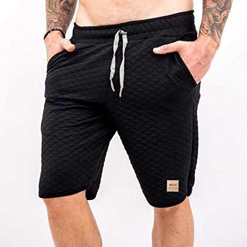 Bermuda Moletom Matelassê Polo Fish (PRETA, G)