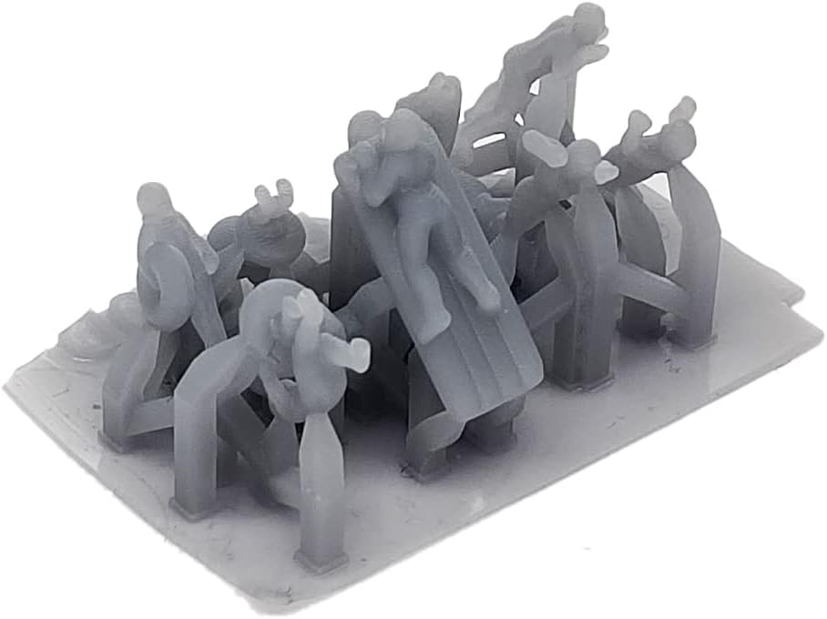 Outland Models Railroad Scenery Structure Swimming/Beach People Figure Set 1:160 N Scale