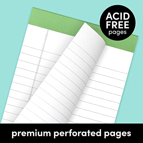 Paperage Lined Legal Pads, (Rainbow), 6 Pack, 50 Sheets Each, Wide/Legal Ruled, Note Pads, Paper, 5 Inches X 8 Inches #TOP2