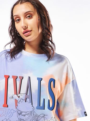 Image of Bewakoof Women's Graphic Print Oversized Fit T-Shirt