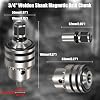 1/8''-5/8'' Magnetic Drill Chuck Adapter, 3/4'' Weldon Shank with Chuck Key, B16 Thread Mag Drill Chuck for Magnetic Drill