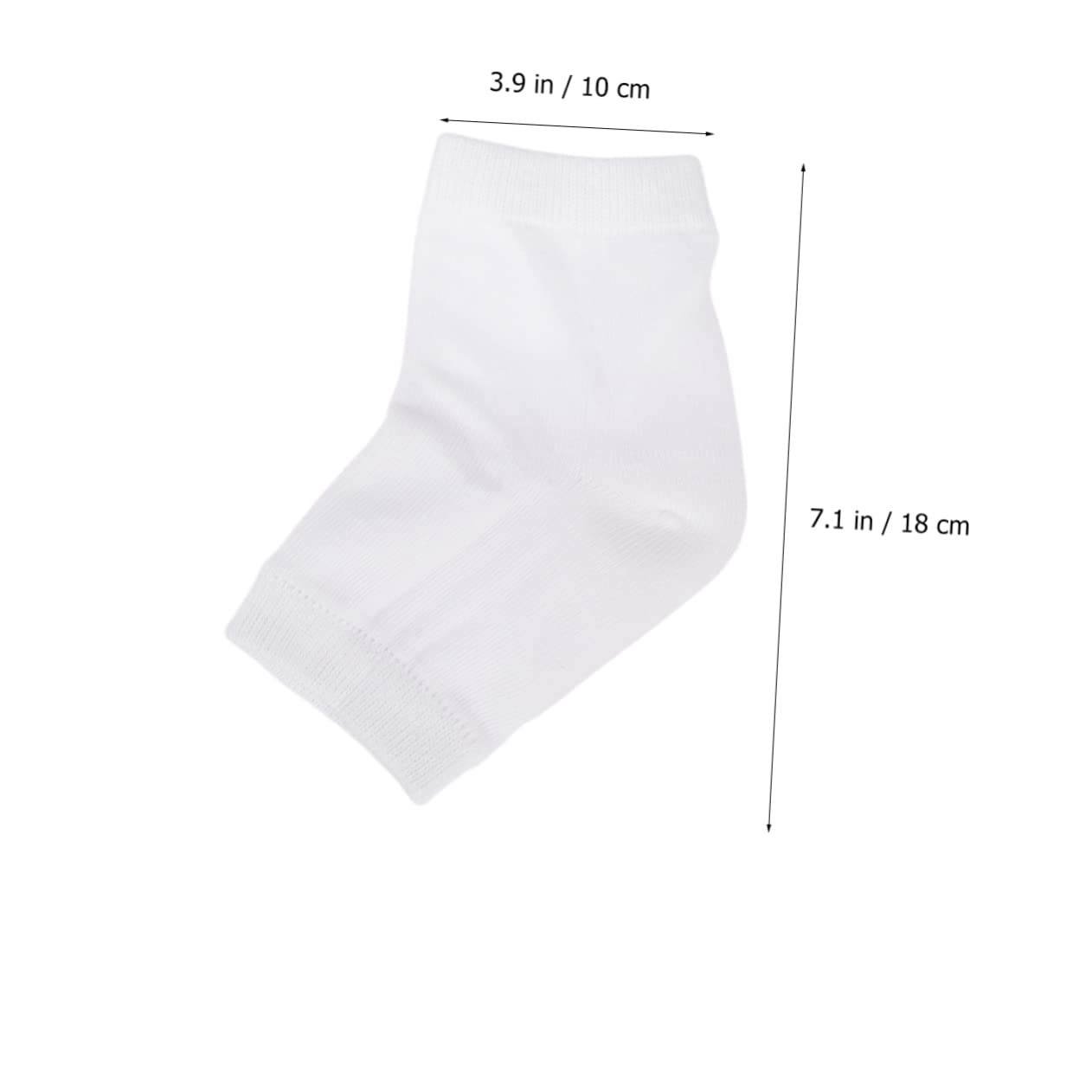 Didiseaon Comfort Fit Ankle Socks Gel Heel Socks Soft Material for Preventing Cracks 2 Pairs