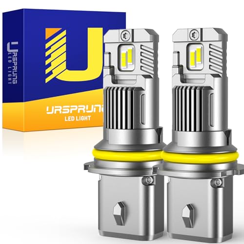 Ursprung Fahren 2025 9004/HB1 Bulb, Super Bright 9004 Bulb, Plug-N-Play 1:1 Size Halogen Replacement, All in One design Dual Beam, 99% Canbus Ready, 6500K Cool White, Pack of 2