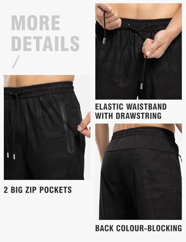 Image of TBMPOY Men's Outdoor Lightweight Hiking Mountain Pants Running Active Jogger Pants