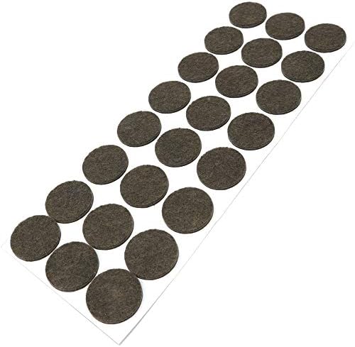Adsamm® 12 x samoprzylepnych podkładek filcowych/brązowych/Ø 40 mm/okrągłych/ślizgaczy do mebli z filcu o grubości 3,5 mm/ochrona mebli i podłogi w jakości Adsamm®