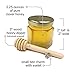 The Honey Jar Bee-luxe Event, Bridal Shower, or Wedding Favors - 2oz Hexagon Jar of Pure Raw Honey with Wooden Honey Dipper & Enamel Hexagon Charm - Customizable DIY Party Favors - (Gold Lid, 20 Pack)