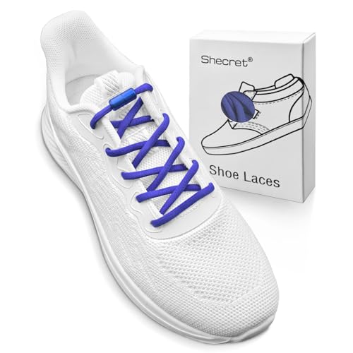 Shecret Elastische Schnürsenkel mit Metall Lock, 2 Paar Schnürsenkel Ohne Binden, Schuhbänder mit Schnellschnürsystem, No tie Shoelaces mit Kapseln für Läufer, Kinder und ältere Menschen(Blau) Shecret Elastische Schnürsenkel mit Metall Lock, 2 Paar Schnürsenkel Ohne Binden, Schuhbänder mit Schnellschnürsystem, No tie Shoelaces mit Kapseln für Läufer, Kinder und ältere Menschen(Blau)