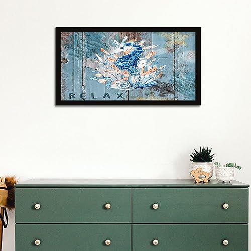 Décoration murale pour cabine panneau bois thème plage - 6
