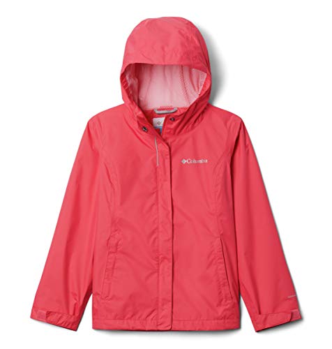 Image of Columbia Youth Girls' Arcadia Jacket, Waterproof & Breathable Bright Geranium