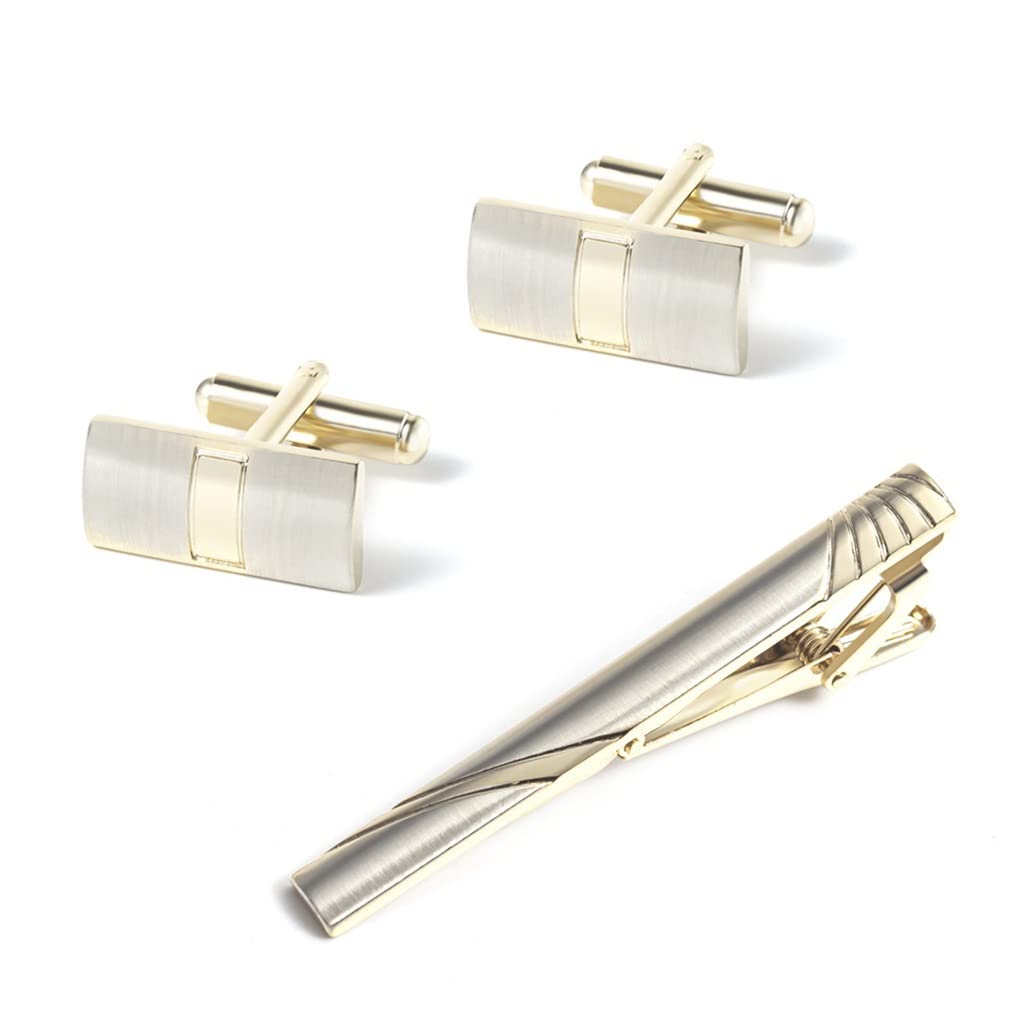 Conjunto Lavalier con Gemelos de Metal Conjunto Lavalier con Gemelos para Camisa Francesa