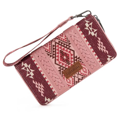 Image of X Wrangler Wristlet Western Wallet Boho Aztec Credit Card Holder for Women