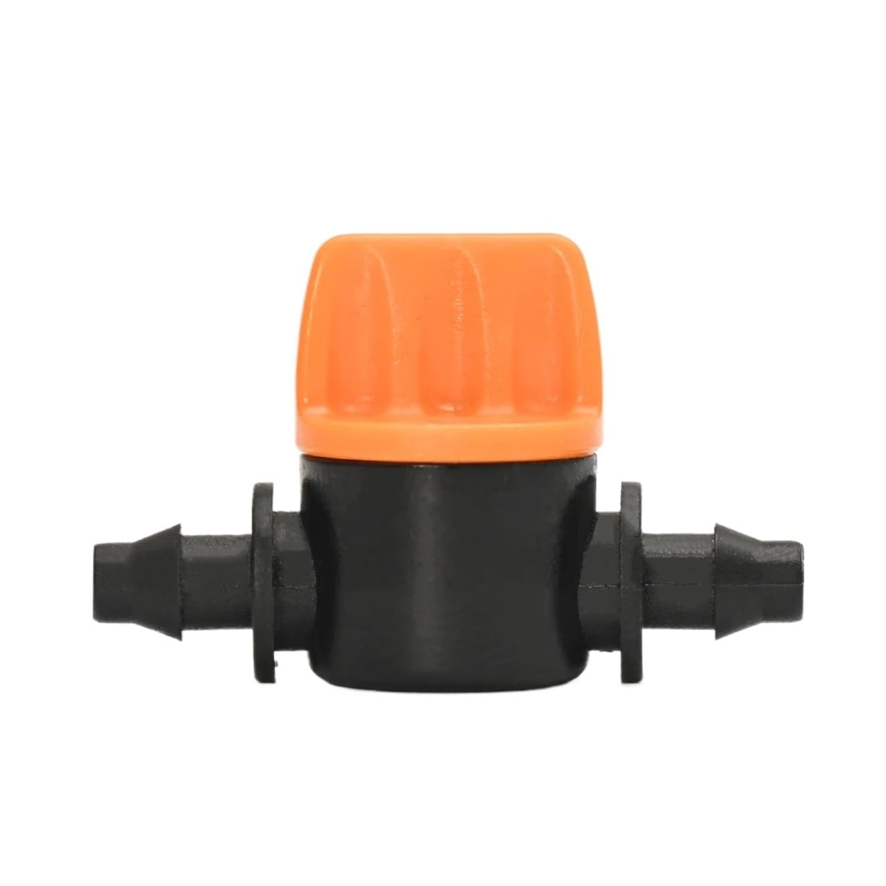 Conector de manguera de PVC de 1/4", conector de púas, válvula de acoplamiento, conectores de riego por goteo automático, tubería de agua for sistema de riego de jardín.(200PC VALVE COUPLING)
