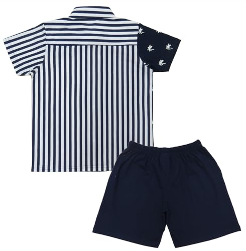 Image of Clothe Funn Boys Printed Cotton Half Sleeves T-Shirt & Shorts Set