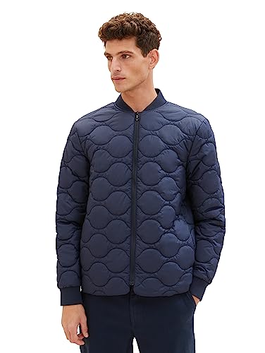 TOM TAILOR Herren 1037329 Lighweight Bomberjacke mit Steppung, 10668-sky Captain Blue, M – Ansicht 1