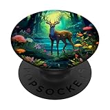 Photo Gallery magico fantasy cervi foresta retro pixel art popsockets popgrip intercambiabile Photo Gallery magico fantasy cervi foresta retro pixel art popsockets popgrip intercambiabile
