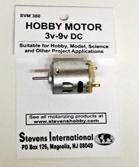 3 to 9v DC Small Electric Motor (Round Can) (for higher RPMs)