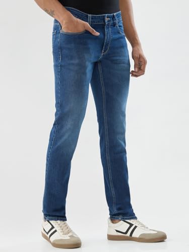 Image of Spykar Men's Rover Regular Fit Mid Rise Casual Jeans