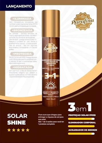 Kit Parafina Bronze Fps 8 Arpoador 120g + Solar Shine 3 em 1