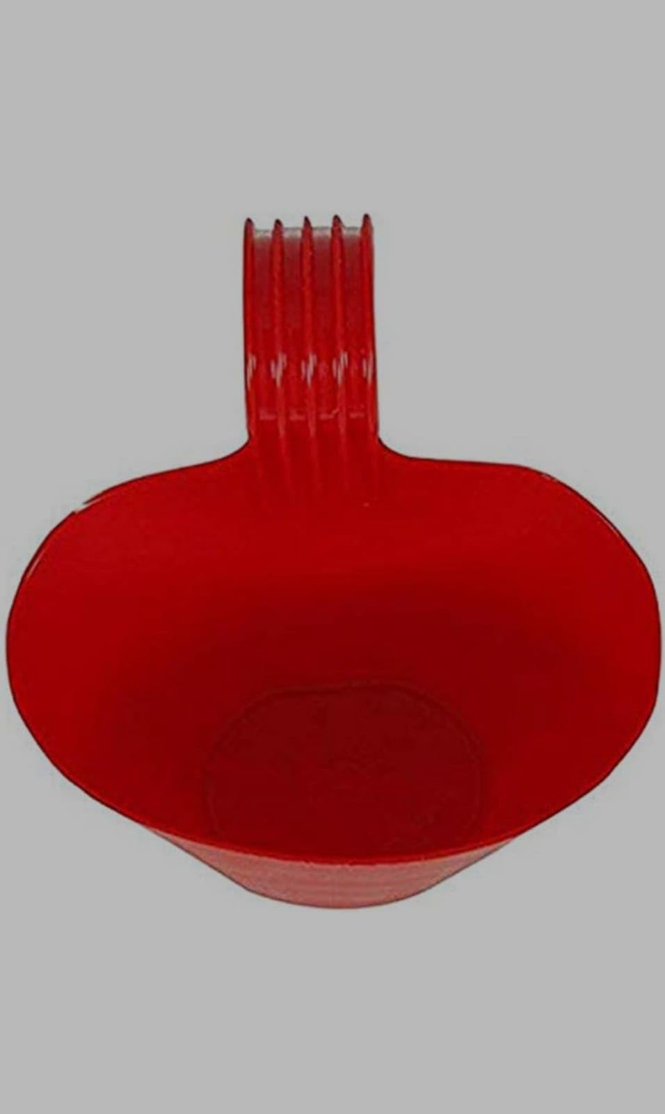 8 Inch Hanging Planters - 6 Pack Red -2