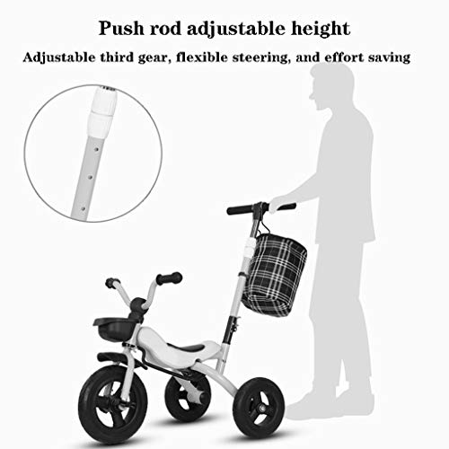 GYF Kinderdreirad Klapprad 1-3-6 Jähriger Kinderwagen Kindergeburtstagsgeschenk Innen- Und Außenkombination (Color… – Bild 5