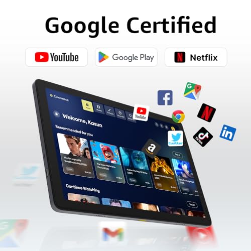 Image of 10 inch Tablet, 2025 Android 13 with Octa-core Processor, 8(4+4) GB&64GB Storage(Expand to 512GB), Metal Casing Upgrade, WiFi 6&Bth 5, 5000mAh Battery, Gray