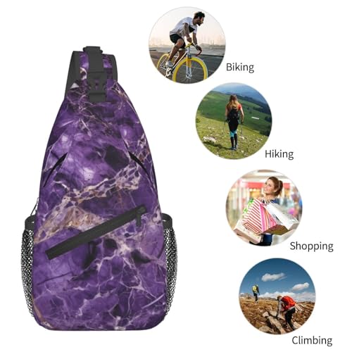 Morrales estilo sling negro para senderismo y uso diario miniatura 5