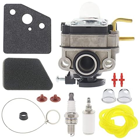 Masnln Carburetor Carb for Troy Bilt TB516EC 516EC 29cc 4 Stroke Edger String Trimmer Engine with 753-05996 Air Filter Kit Cover