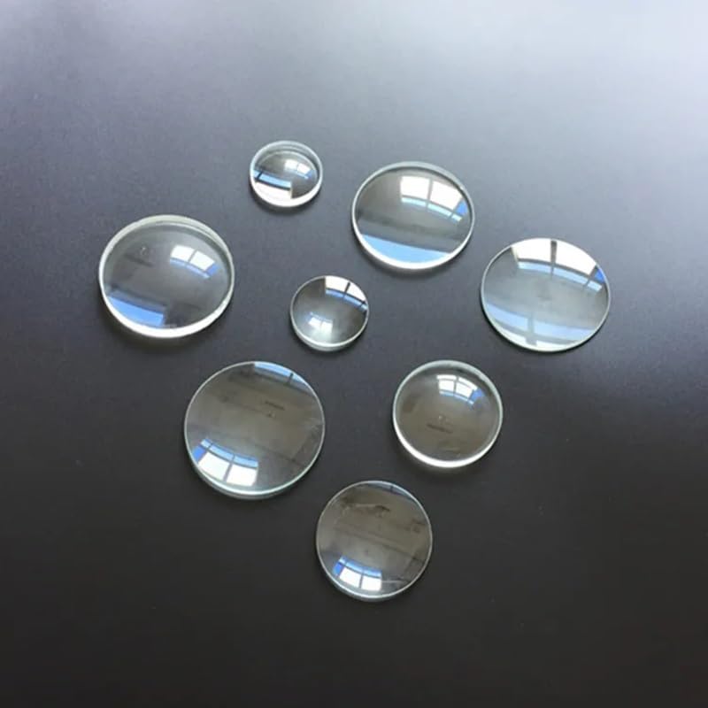 Lente óptica doble convexa de 50mm y foco de 100mm para proyectos de bricolaje óptico, 3 uds 4