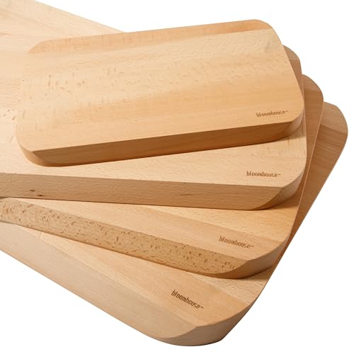 Tabla de cortar rectangular de madera haya 30x20 cm miniatura 6